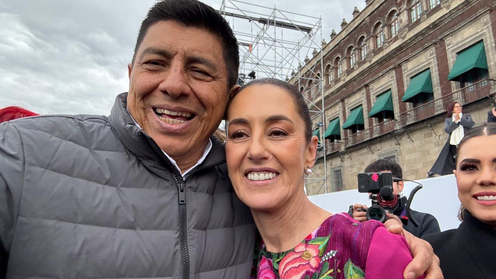 Oaxaca, presente en el informe de Claudia Sheinbaum en el Zócalo de la CdMx