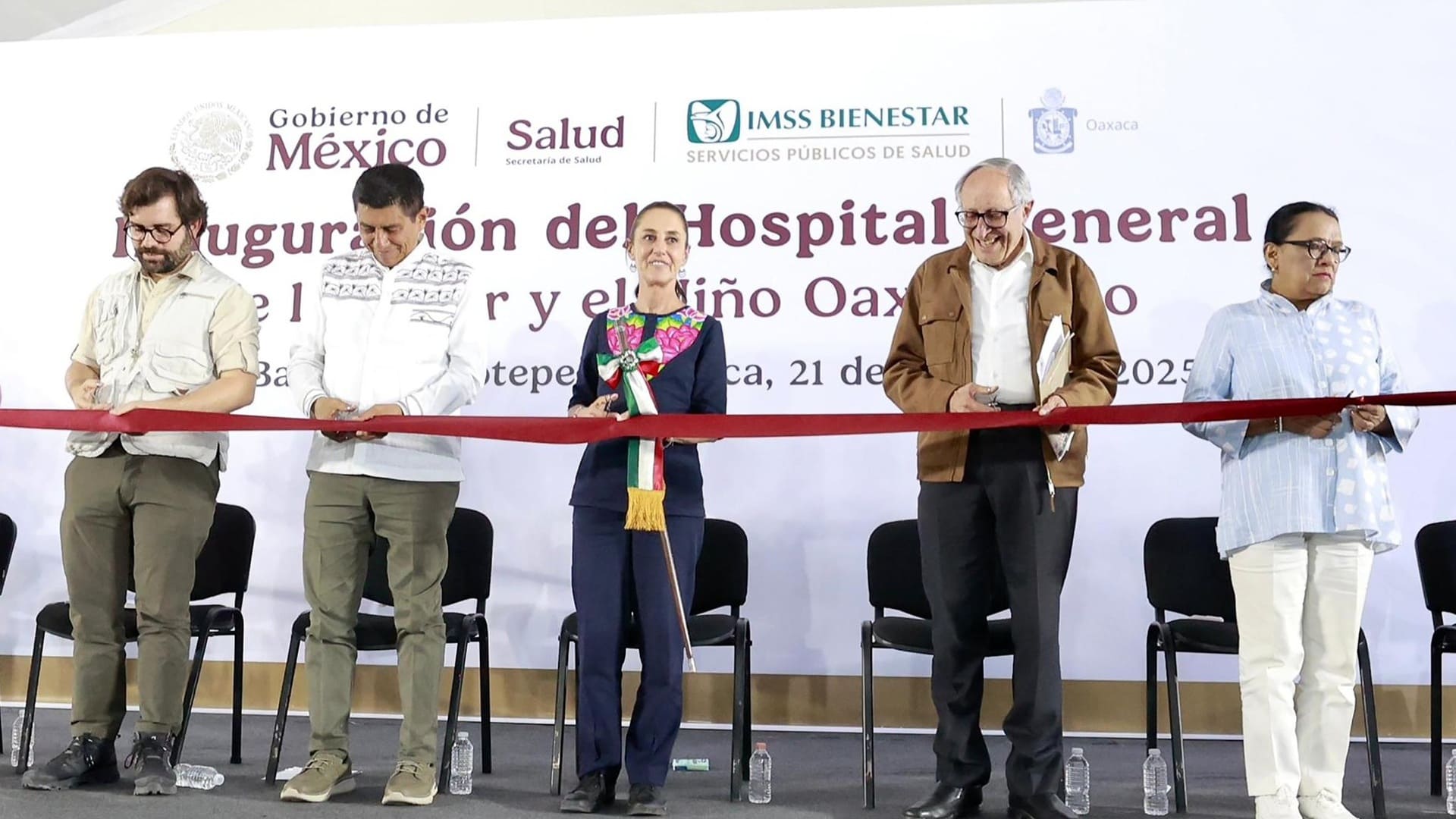 Sheinbaum inaugura el Hospital General de la Mujer y la Niñez Oaxaqueña