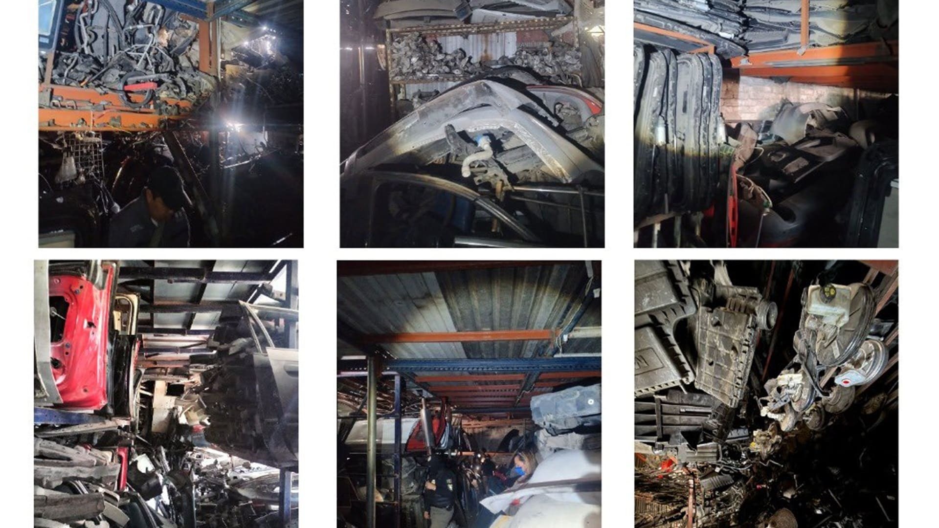 Placas de Oaxaca y 40 toneladas de autopartes tras cateo en Iztapalapa