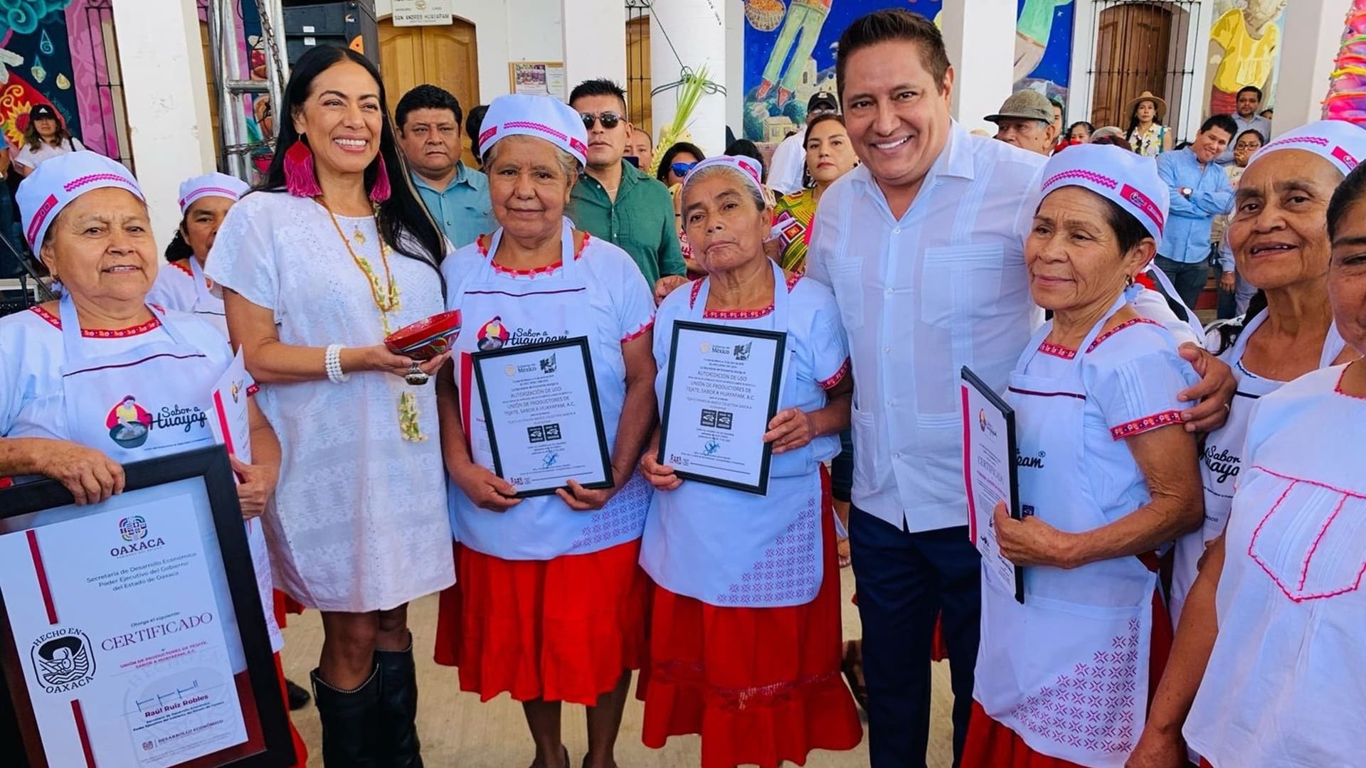 Unión de Productores de Tejate Sabor a Huayápam AC recibe certificación Hecho en Oaxaca 