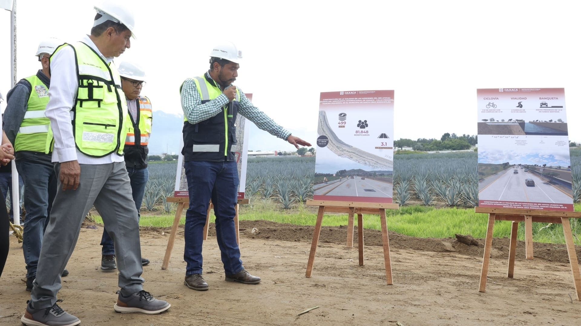 Inicia construcción de nueva carretera al aeropuerto de Oaxaca en riberas del Río Atoyac