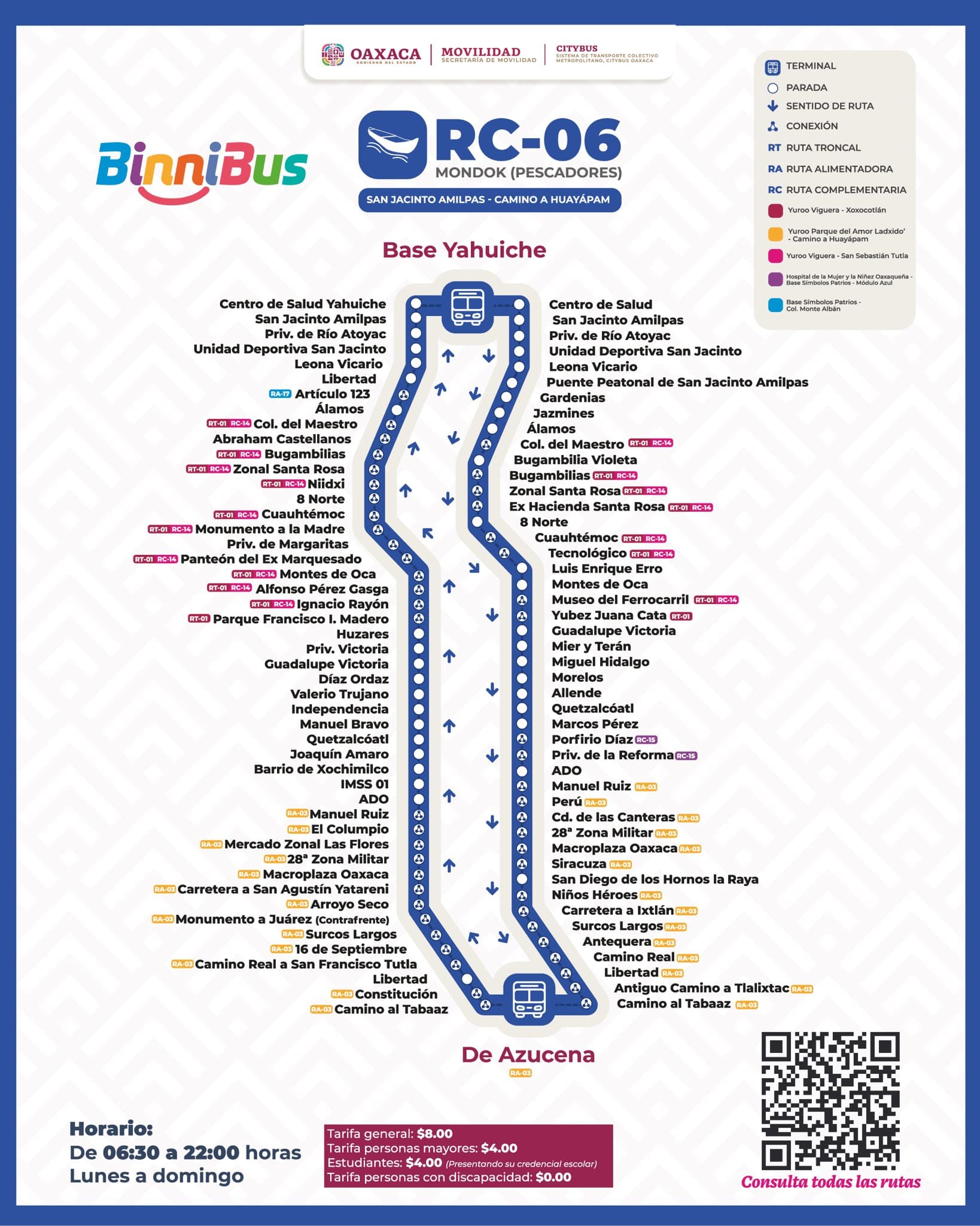BinniBus ajusta rutas RC06 y RC15 para mejorar transporte en zona metropolitana de Oaxaca BinniBus ajusta rutas RC06 y RC15 para mejorar transporte en zona metropolitana de Oaxaca