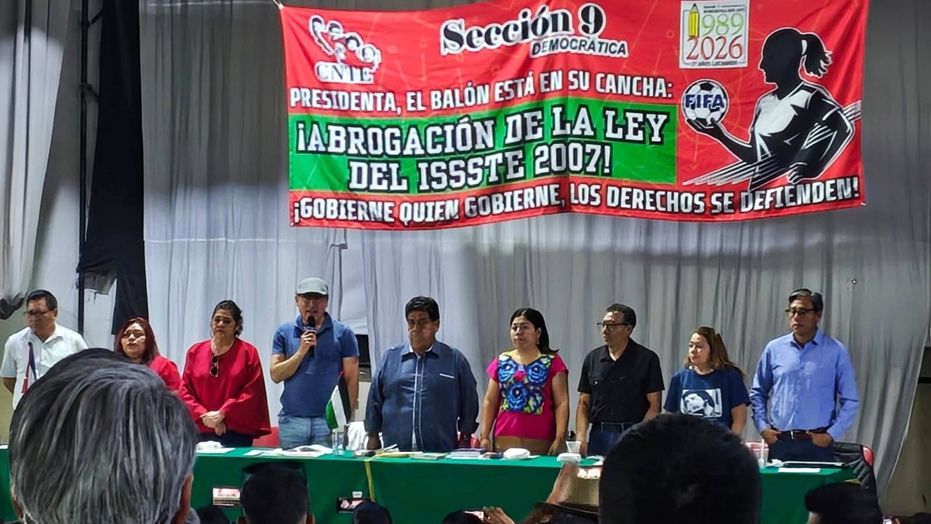 CNTE anuncia paro indefinido en junio y amenaza con afectar el Mundial 2026