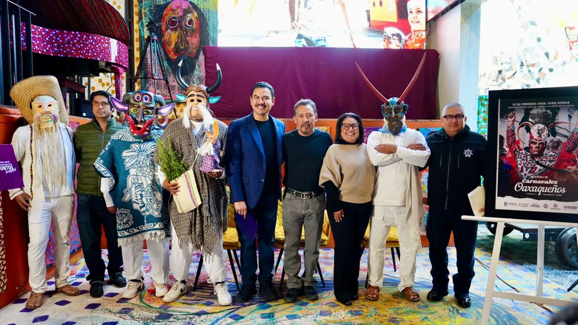 Muestra de Carnavales Oaxaqueños 2026 llenará de música y tradición el Centro Histórico de Oaxaca