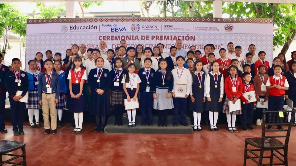Orgullo de Oaxaca: 54 estudiantes brillan en la Olimpiada del Conocimiento Infantil 2026