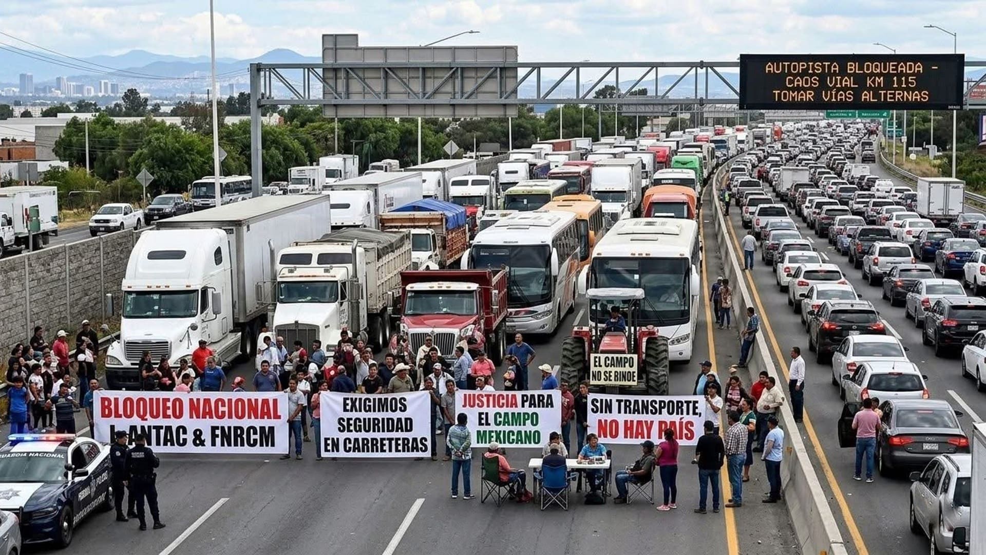 Megaparo nacional 6 de abril: transportistas y campesinos bloquearán carreteras en México