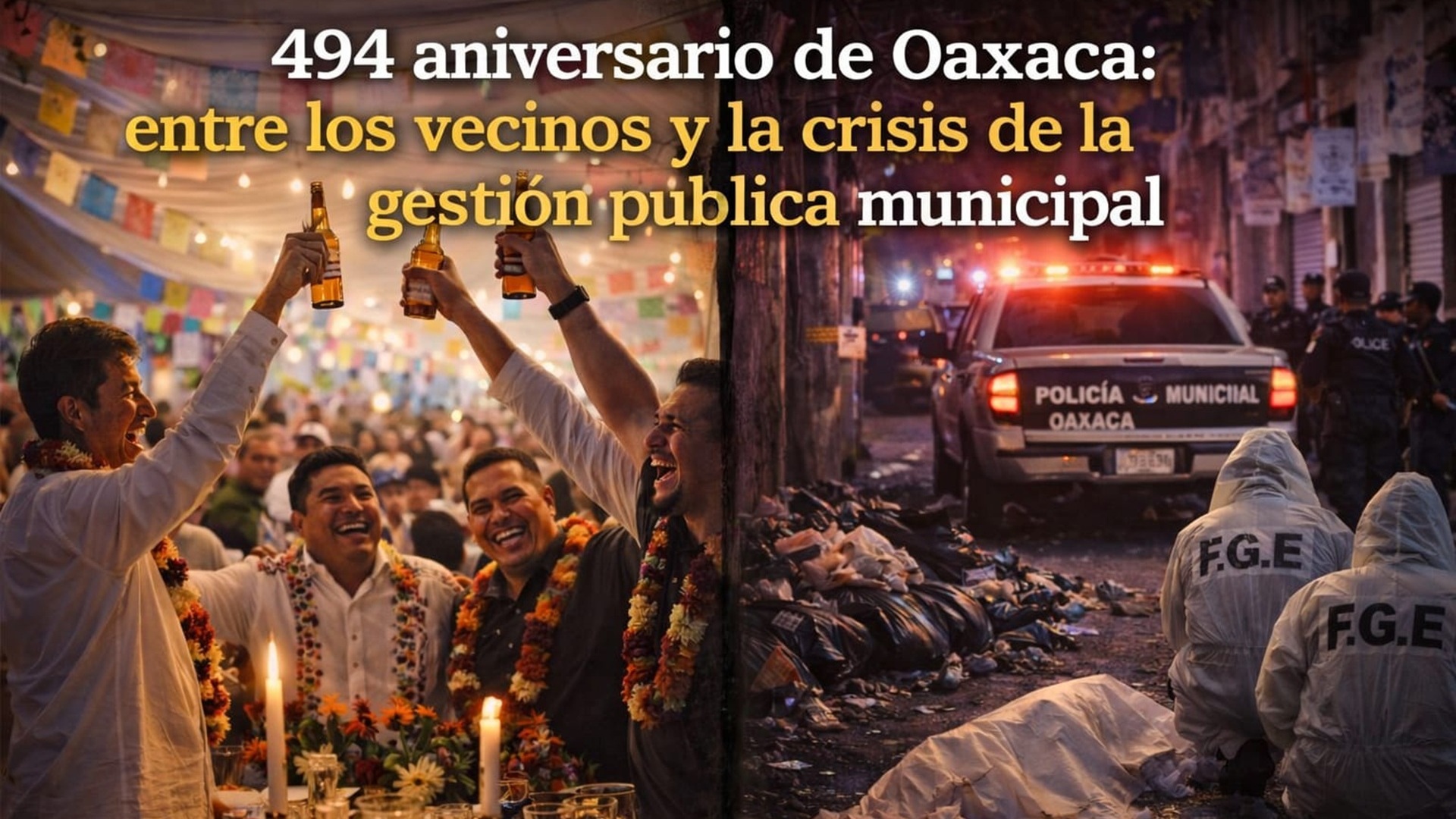 494 aniversario de Oaxaca de Juárez: entre la ciudadanía y la crisis de la gestión pública municipal