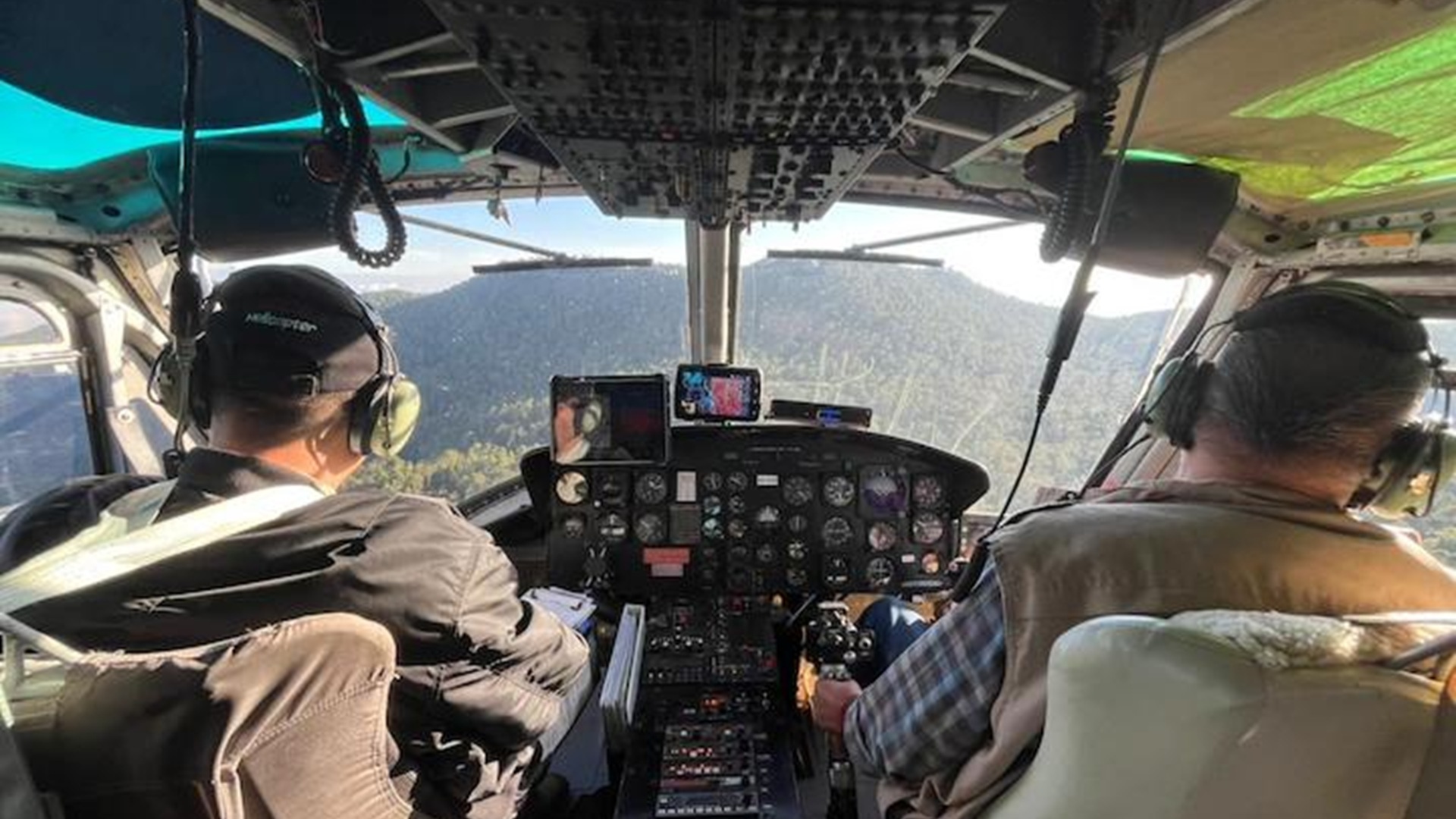 Realizan sobrevuelos de aspersión en Villa Díaz Ordaz para proteger la sanidad forestal