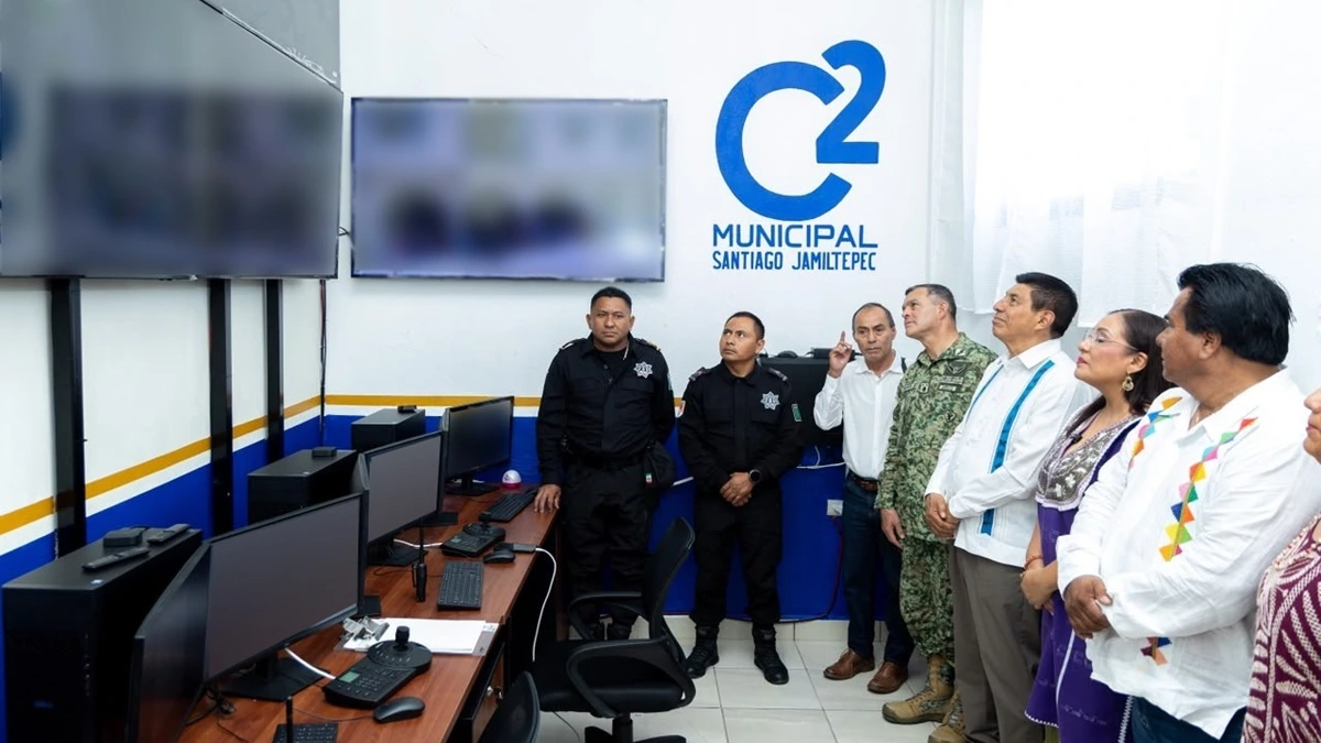 Santiago Jamiltepec fortalece su vigilancia con nuevo C2 conectado al C5i de Oaxaca