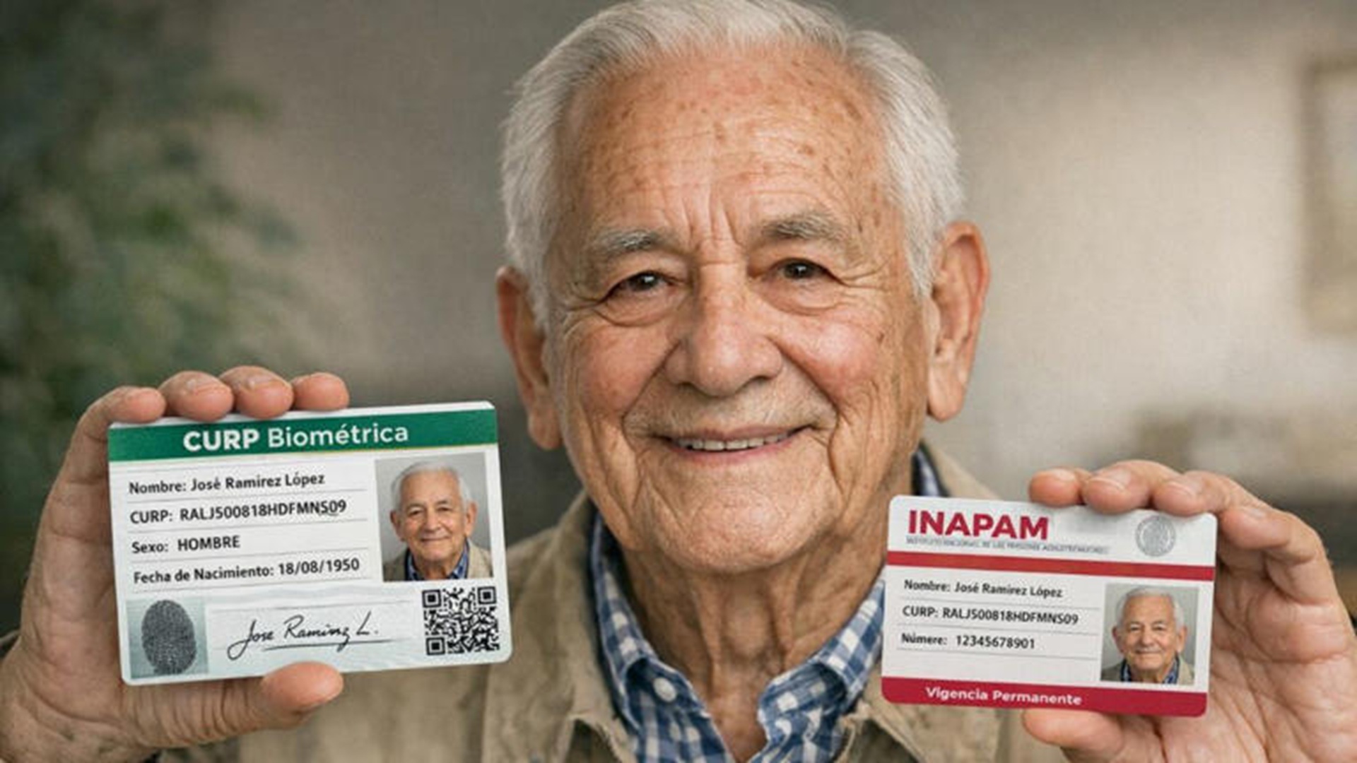 CURP Biométrica para adultos mayores: ¿sirve la tarjeta INAPAM?