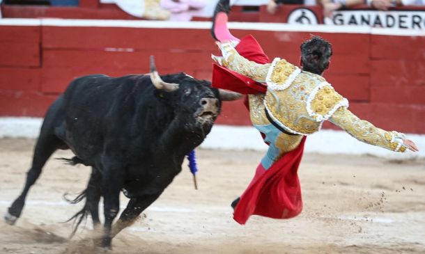 Diego Silveti corta oreja pese a cornada en la Corrida Blanca de Mérida