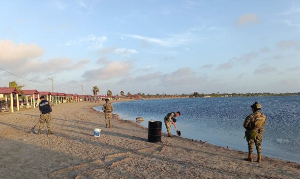 Refuerzan contención de derrame de hidrocarburos en costas de Tamaulipas