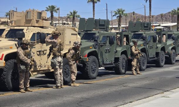 700 marines llegan a Los Ángeles ante movilización de migrantes contra redadas