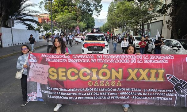 Sección 22 de la CNTE aplaza paro nacional de 72 horas en Oaxaca