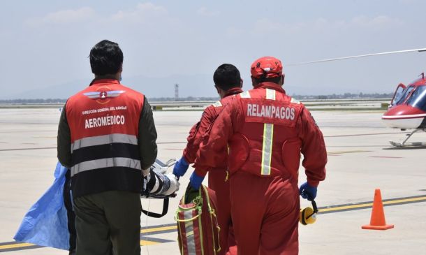 DIF Oaxaca traslada a niño con quemaduras graves a CDMX