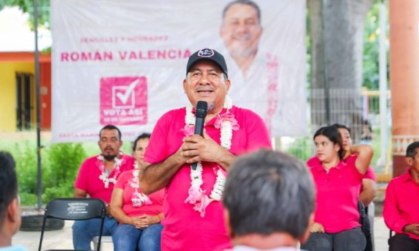 Con el apoyo de la gente, Román Valencia se declara imparable