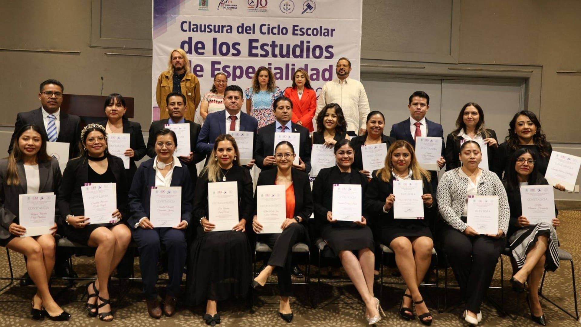 Poder Judicial de Oaxaca clausura los Estudios de Especialidad