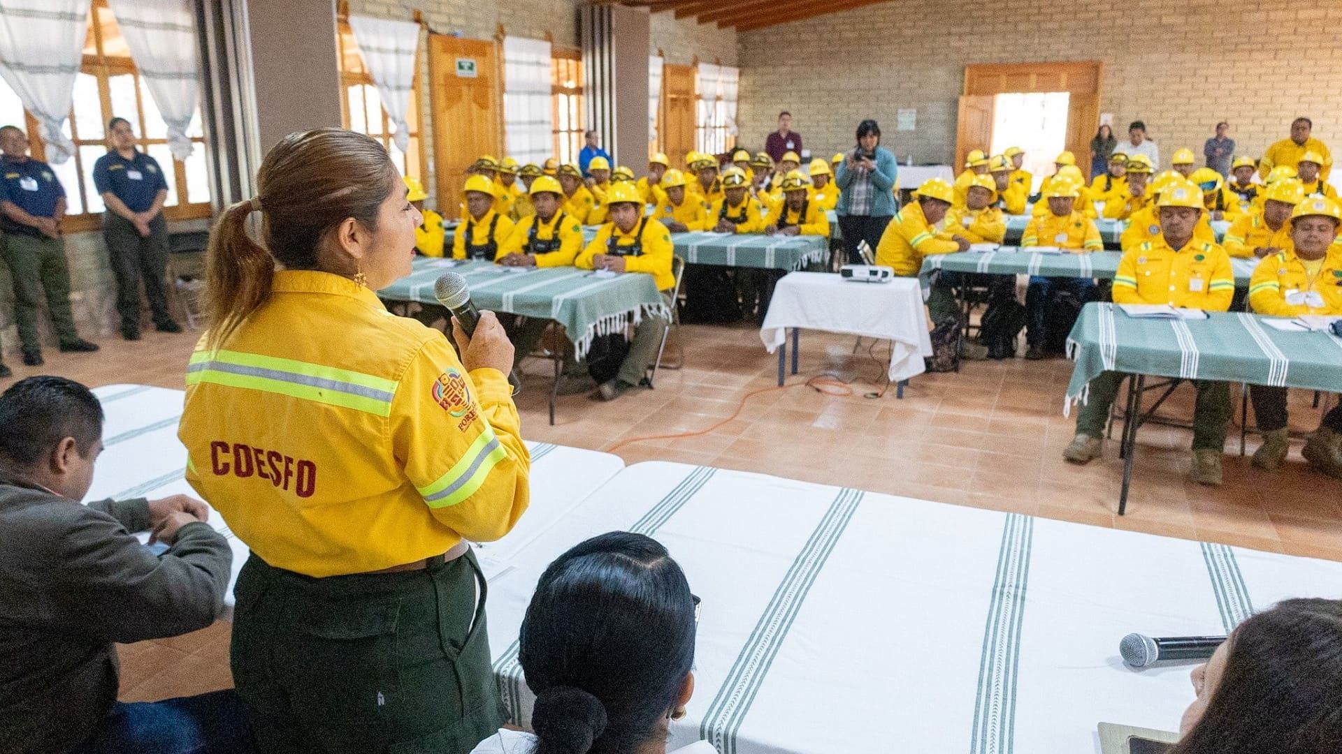 Brigadas de la Coesfo se capacitan con expertos internacionales en combate de incendios forestales