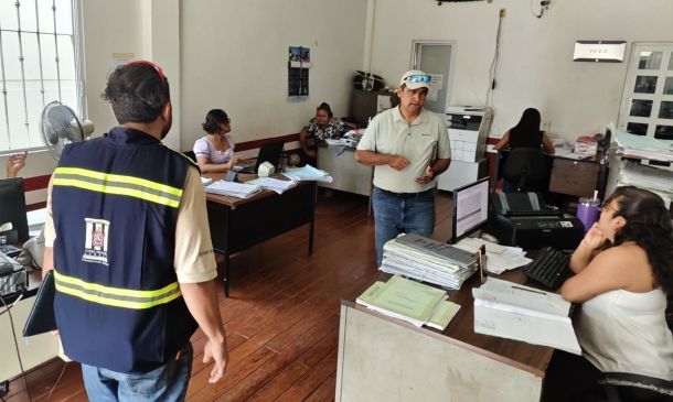 Supervisan inmuebles judiciales en la Costa e Istmo, tras el paso del huracán Erick