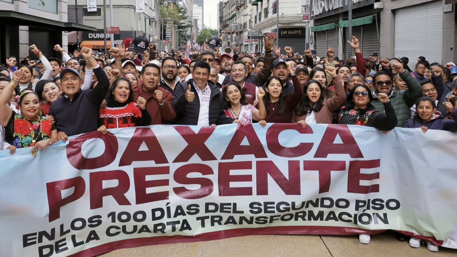 Oaxaca, presente en el informe de Claudia Sheinbaum en el Zócalo de la CdMx