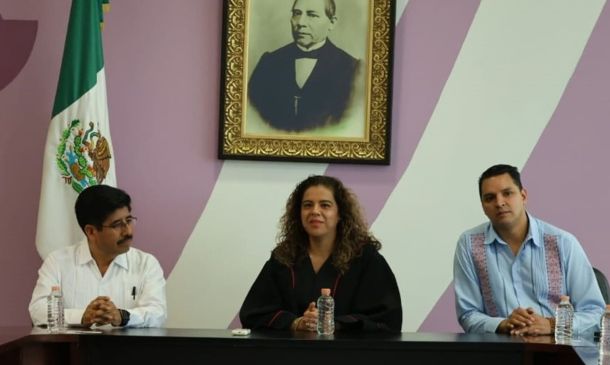 Histórica reunión del TSJO con Hugo Aguilar, Ministro Presidente electo de la SCJN