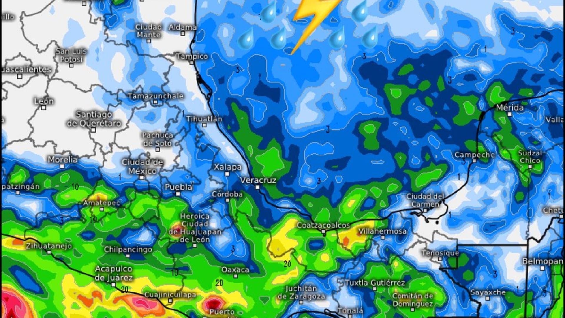 Se activa alerta en Oaxaca por formación de tormenta tropical Narda