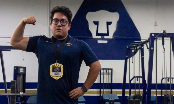 Gana oro alumno de la UNAM en Mundial de Powerlifting
