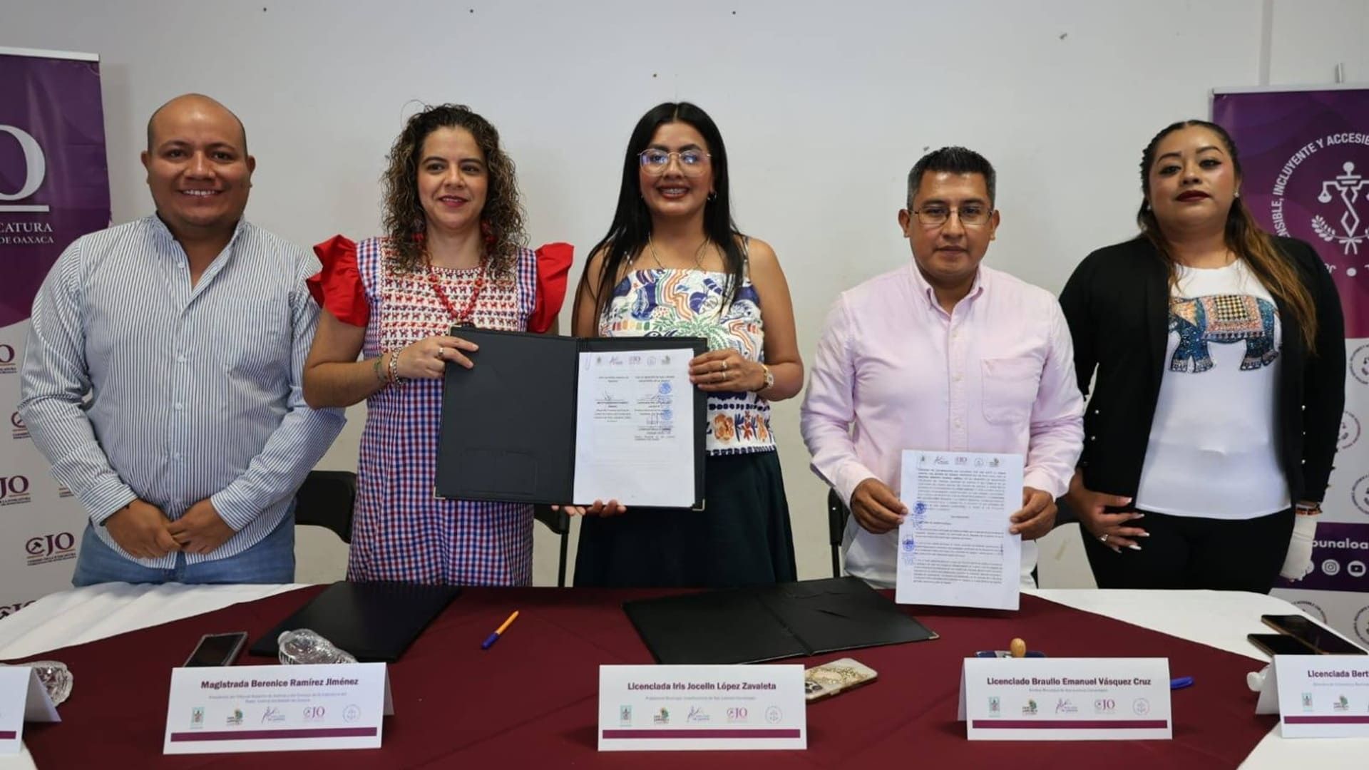 PJEO y Ayuntamiento de San Lorenzo Cacaotepec suman esfuerzos a favor de los derechos y la justicia social