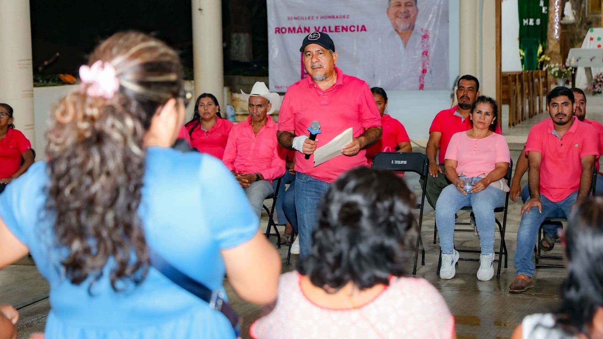 Los Vargas, El Malucano y Totolapan reciben al candidato Román Valencia