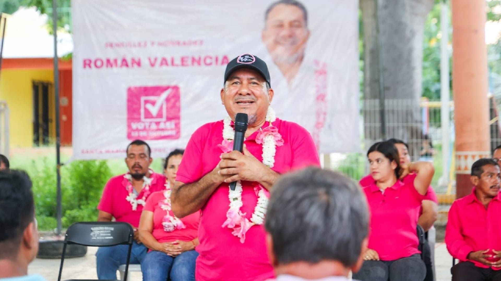 Con el apoyo de la gente, Román Valencia se declara imparable