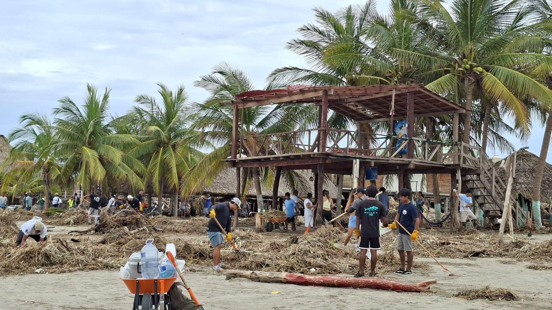 Sectur Oaxaca y Ángeles Verdes realizaron trabajos de limpieza en Chacahua Isla