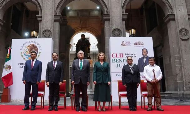 Rinden homenaje a Benito Juárez en su 152 aniversario luctuoso