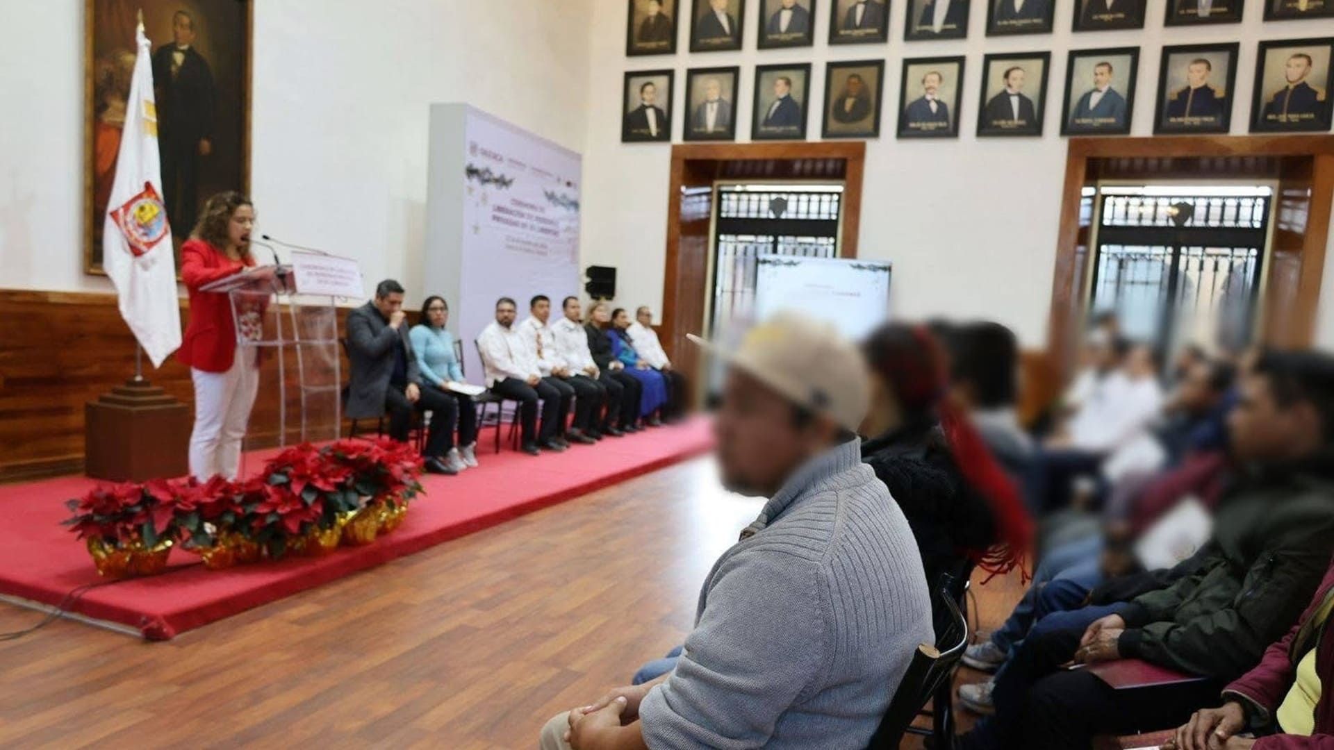 Magistrada Berenice Ramírez Jiménez asiste a liberación anticipada de personas privadas de su libertad