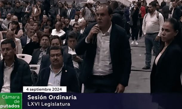 Cuauhtémoc Blanco vota a favor de la reforma judicial