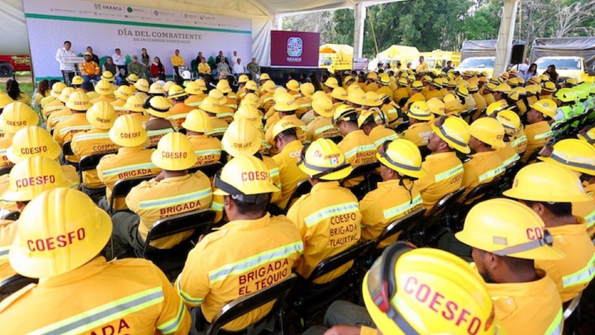Merecido reconocimiento a combatientes forestales de Oaxaca