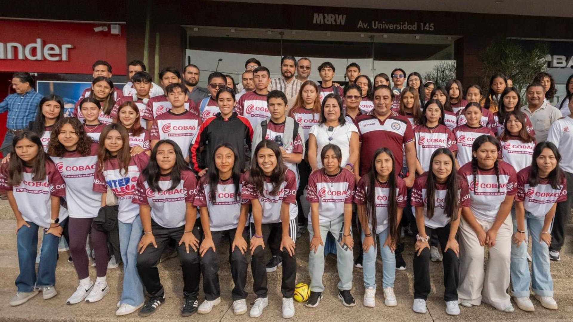 Más de 100 jóvenes del Cobao acuden a los Juegos Deportivos Nacionales de la Educación Media Superior 2025