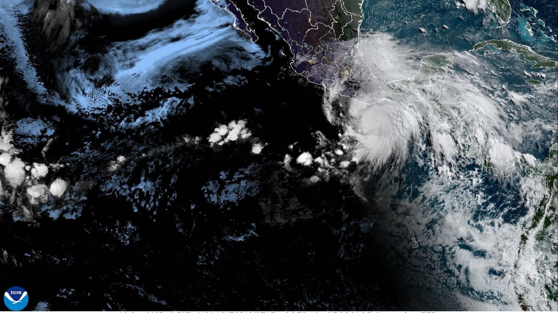 Huracán Erick en Oaxaca: se intensifica a categoría 1 frente a las costas de Oaxaca